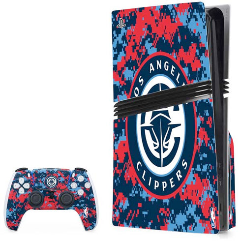 NBA LA Clippers Digi Camo PlayStation PS5 Skins