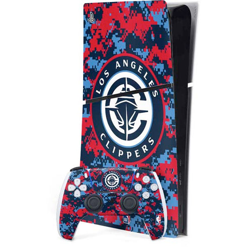 NBA LA Clippers Digi Camo PlayStation PS5 Skins