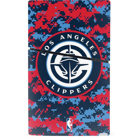 NBA LA Clippers Digi Camo PS5 Slim Digital Edition Bundle Skin