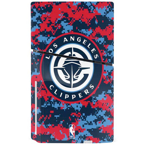 NBA LA Clippers Digi Camo PS5 Slim Disk Bundle Skin