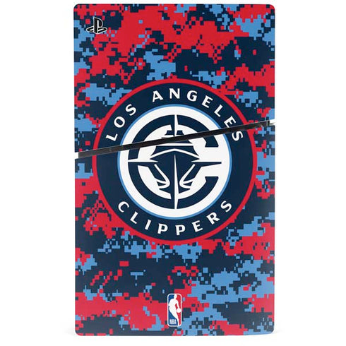 NBA LA Clippers Digi Camo PS5 Slim Disk Console Skin
