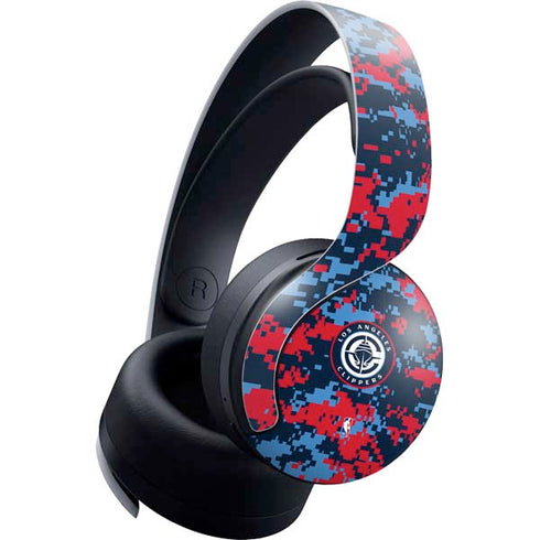 NBA LA Clippers Digi Camo PULSE 3D Wireless Headset for PS5 Skin