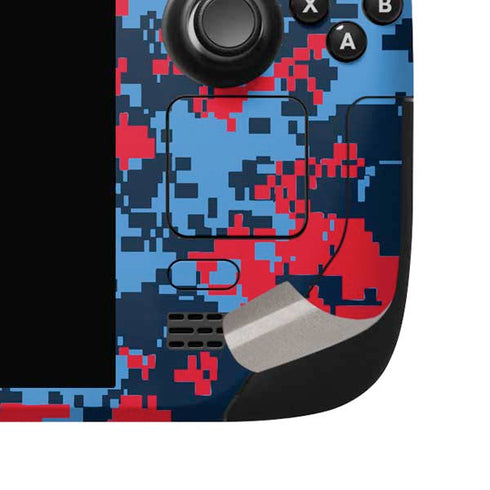 NBA LA Clippers Digi Camo Steam Deck Handheld Gaming Computer OLED Skin