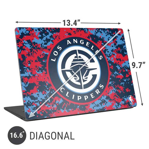 NBA LA Clippers Digi Camo Universal Laptop 16.6in (13.4 x 9.7in) Skin