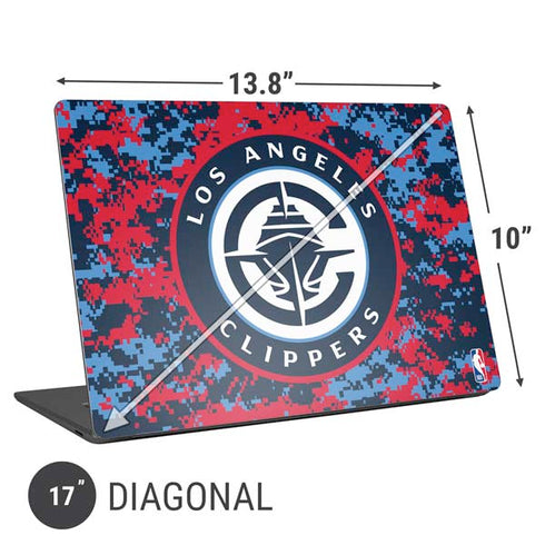 NBA LA Clippers Digi Camo Universal Laptop 17in (13.8 x 10in) Skin