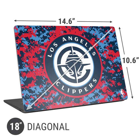 NBA LA Clippers Digi Camo Universal Laptop 18in (14.6 x 10.6in) Skin