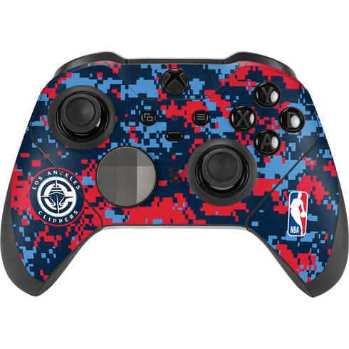 NBA LA Clippers Digi Camo Xbox Elite Wireless Controller Series 2 Skin