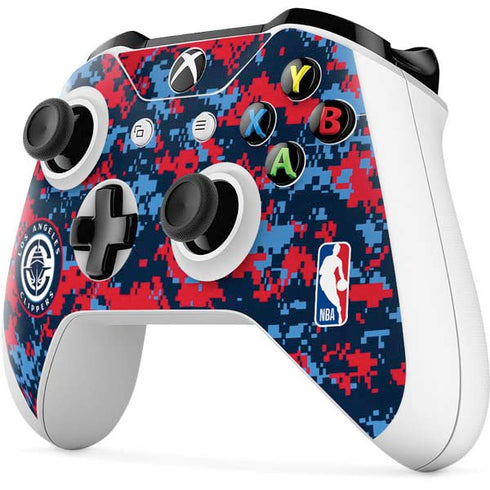 NBA LA Clippers Digi Camo Xbox One X Controller Skin