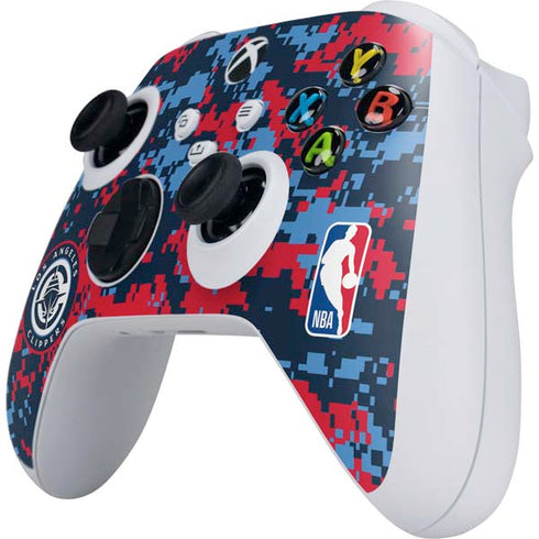 NBA LA Clippers Digi Camo Xbox Series S Controller Skin