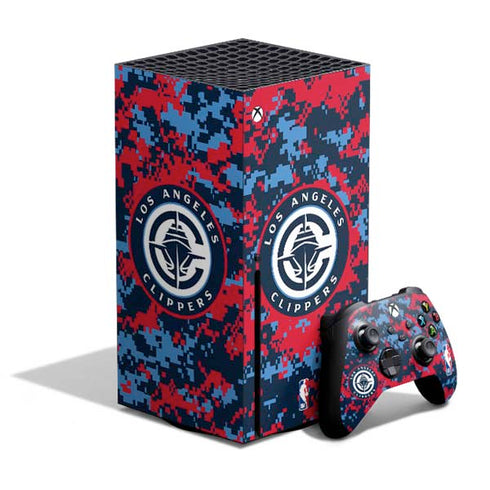 NBA LA Clippers Digi Camo Xbox Series X Bundle Skin