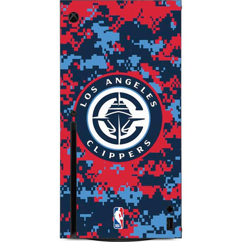 NBA LA Clippers Digi Camo Xbox Series X Console Skin