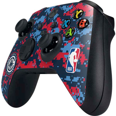 NBA LA Clippers Digi Camo Xbox Series X Controller Skin