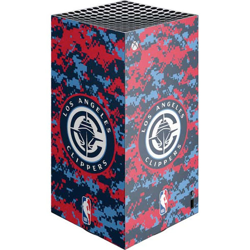 NBA LA Clippers Digi Camo XBox Series X Digital Edition Console Skin