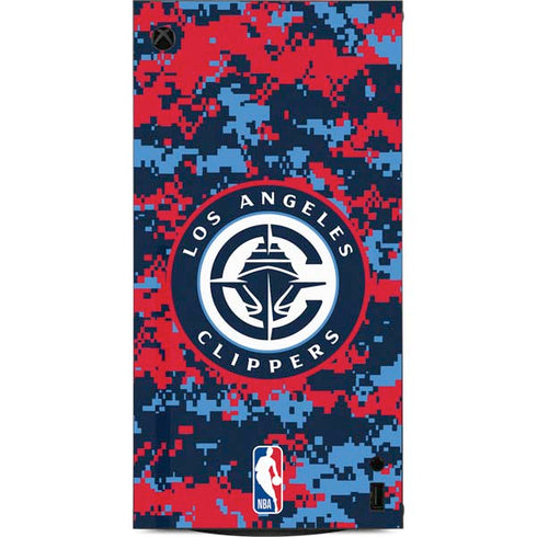 NBA LA Clippers Digi Camo XBox Series X Digital Edition Console Skin