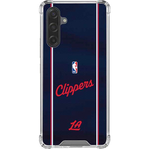 NBA LA Clippers Jersey Galaxy A17 Clear Case