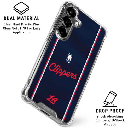 NBA LA Clippers Jersey Galaxy S26 Clear Case