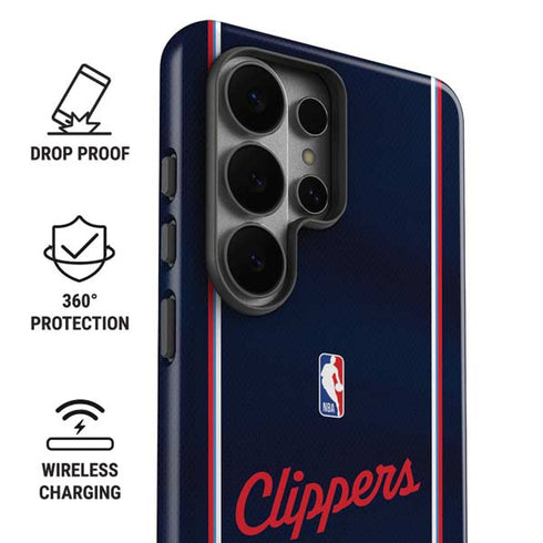 NBA LA Clippers Jersey Galaxy S26 Ultra Impact Case