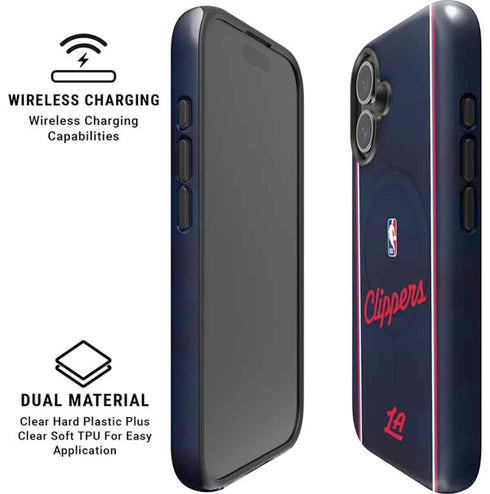 NBA LA Clippers Jersey iPhone 16 Magsafe Impact Case