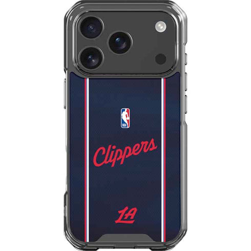 NBA LA Clippers Jersey iPhone 17 Pro Clear Case