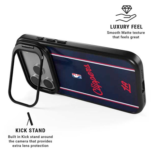 NBA LA Clippers Jersey iPhone 17 Pro Kickstand Case