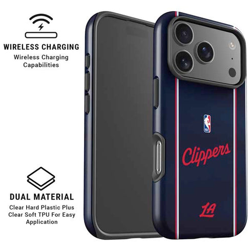 NBA LA Clippers Jersey iPhone 17 Pro Max Magsafe Impact Case