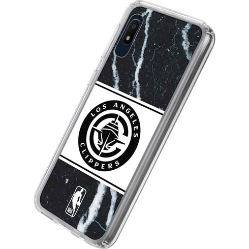 NBA LA Clippers Marble Galaxy A10e Clear Case