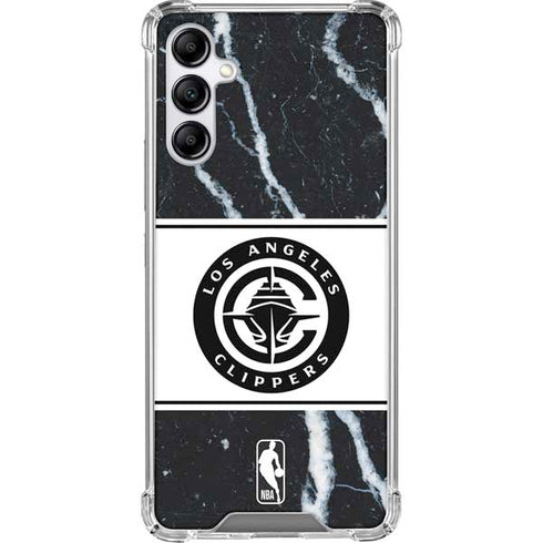 NBA LA Clippers Marble Galaxy A14 5G Clear Case