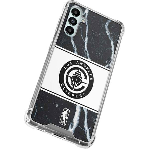 NBA LA Clippers Marble Galaxy A14 5G Clear Case