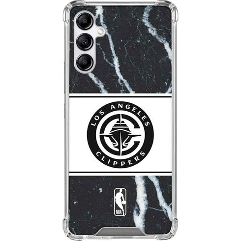 NBA LA Clippers Marble Galaxy A15 5G Clear Case
