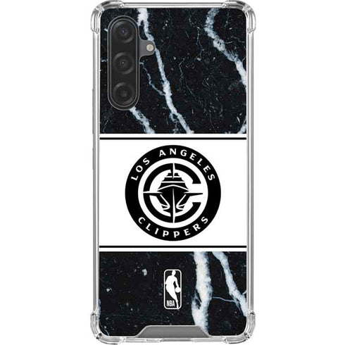 NBA LA Clippers Marble Galaxy A17 Clear Case
