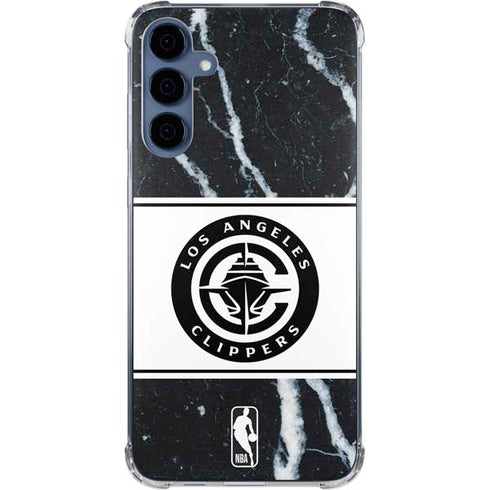 NBA LA Clippers Marble Galaxy A35 5G Clear Case