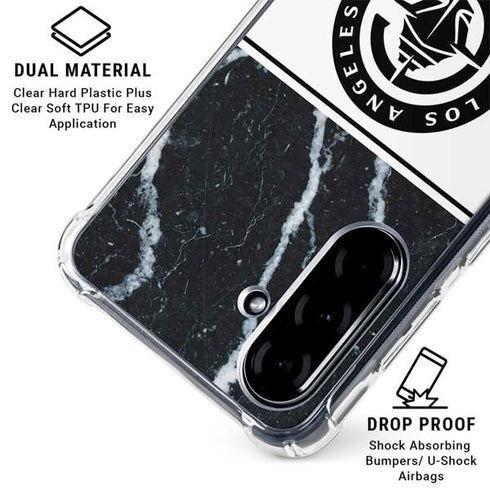 NBA LA Clippers Marble Galaxy A36 5G Clear Case