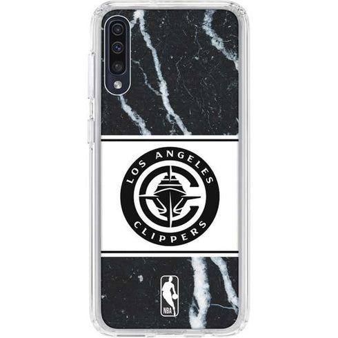 NBA LA Clippers Marble Galaxy A50 Clear Case