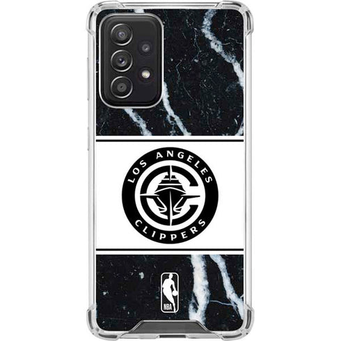 NBA LA Clippers Marble Galaxy A52 5G Clear Case