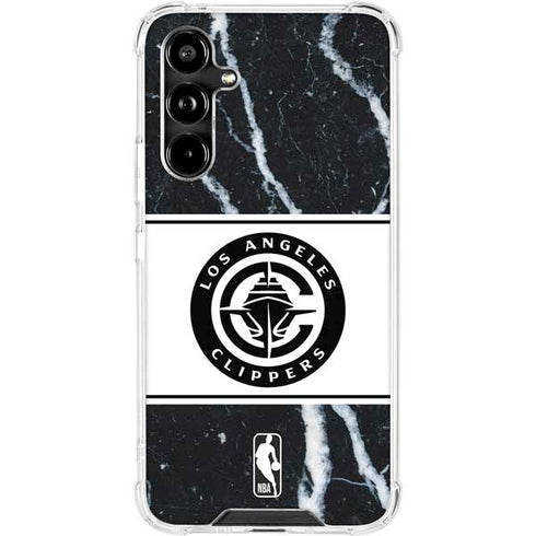 NBA LA Clippers Marble Galaxy A54 5G Clear Case