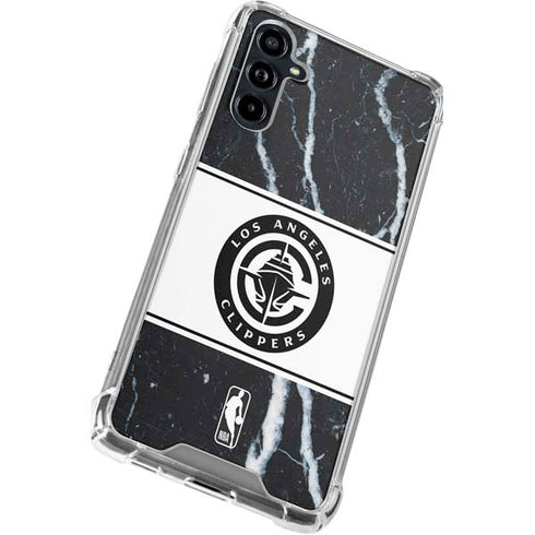 NBA LA Clippers Marble Galaxy A54 5G Clear Case