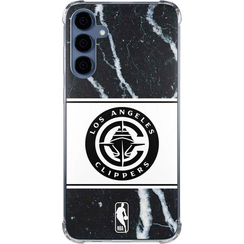 NBA LA Clippers Marble Galaxy A55 5G Clear Case