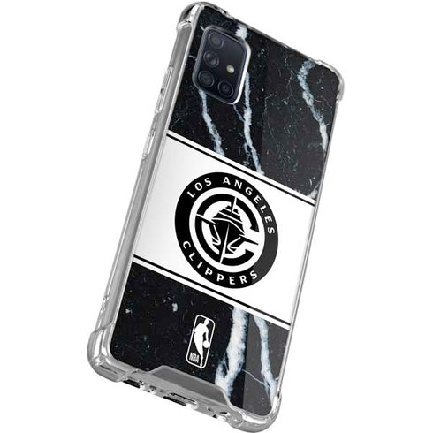 NBA LA Clippers Marble Galaxy A71 5G Clear Case