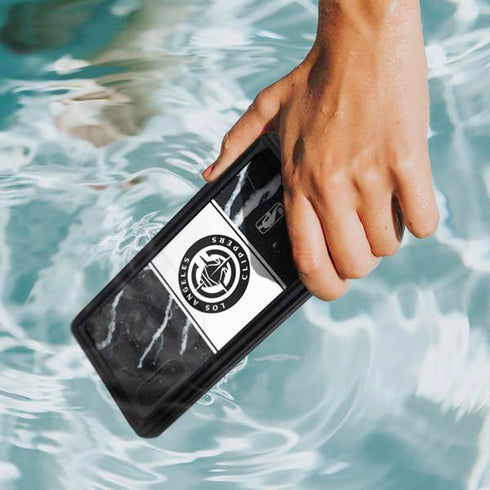 NBA LA Clippers Marble Galaxy Note 10 Waterproof Case