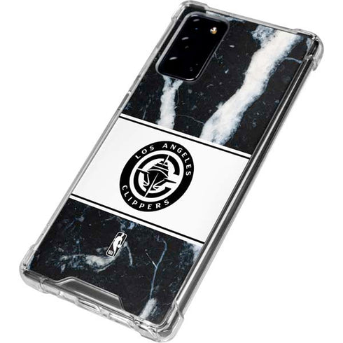 NBA LA Clippers Marble Galaxy Note20 5G Clear Case