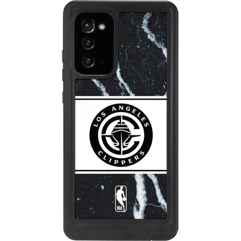 NBA LA Clippers Marble Galaxy Note20 5G Waterproof Case