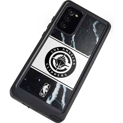 NBA LA Clippers Marble Galaxy Note20 5G Waterproof Case