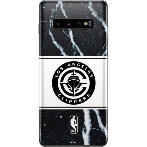 NBA LA Clippers Marble Galaxy S10 Plus Skin