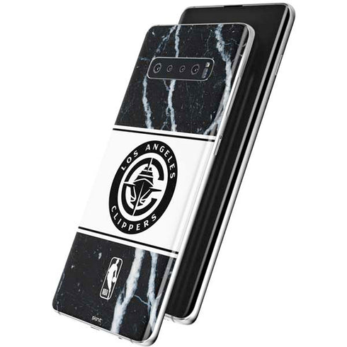 NBA LA Clippers Marble Galaxy S10 Plus Skin