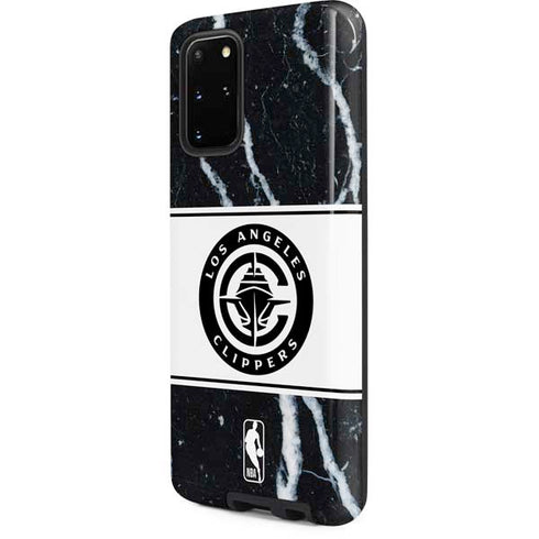 NBA LA Clippers Marble Galaxy S20 Plus Pro Case