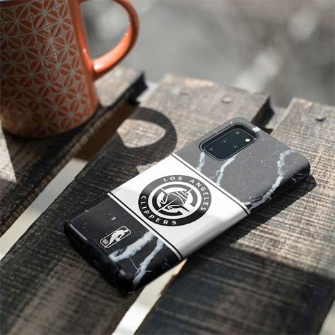 NBA LA Clippers Marble Galaxy S20 Plus Pro Case