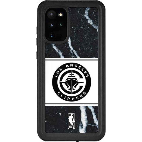 NBA LA Clippers Marble Galaxy S20 Plus Waterproof Case