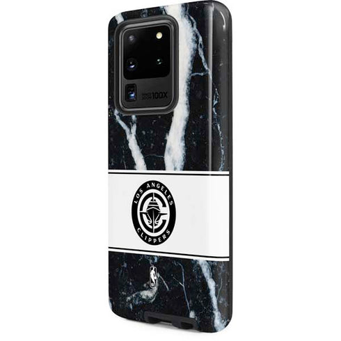 NBA LA Clippers Marble Galaxy S20 Ultra 5G Pro Case