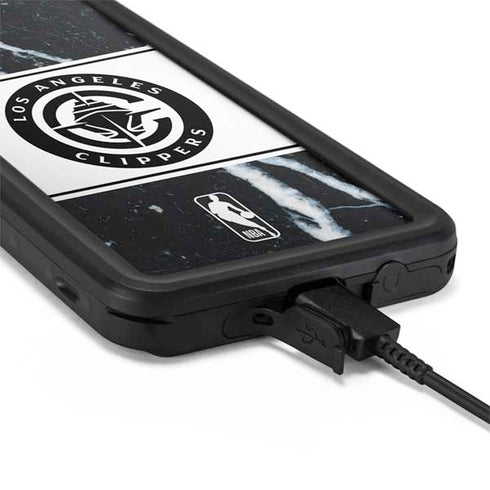 NBA LA Clippers Marble Galaxy S20 Waterproof Case