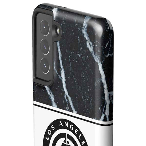 NBA LA Clippers Marble Galaxy S21 5G Pro Case